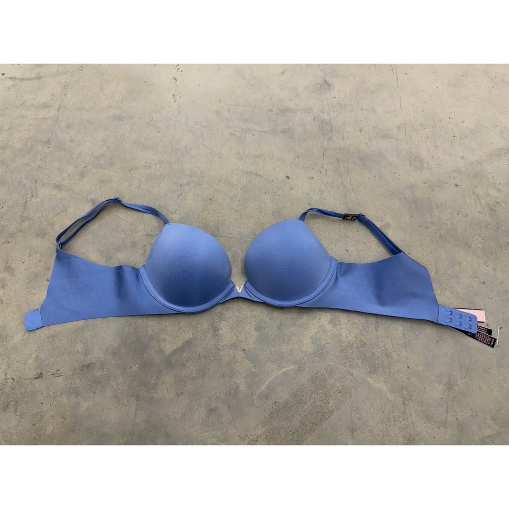 Victoria's Secret Blue Push-Up Bra Size 32B Underwire Padded New With Tags